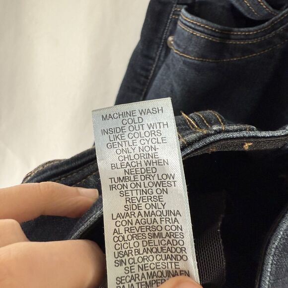 Democracy Ab Technology Jeans Women's 10 Dark Wash Blue Mid Rise Cotton Blend - Picture 7 of 13